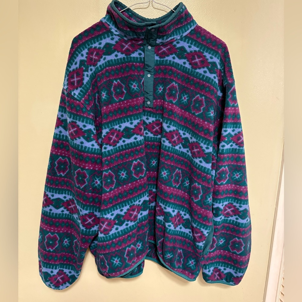 Retro LL bean Fleece Jacket - Large